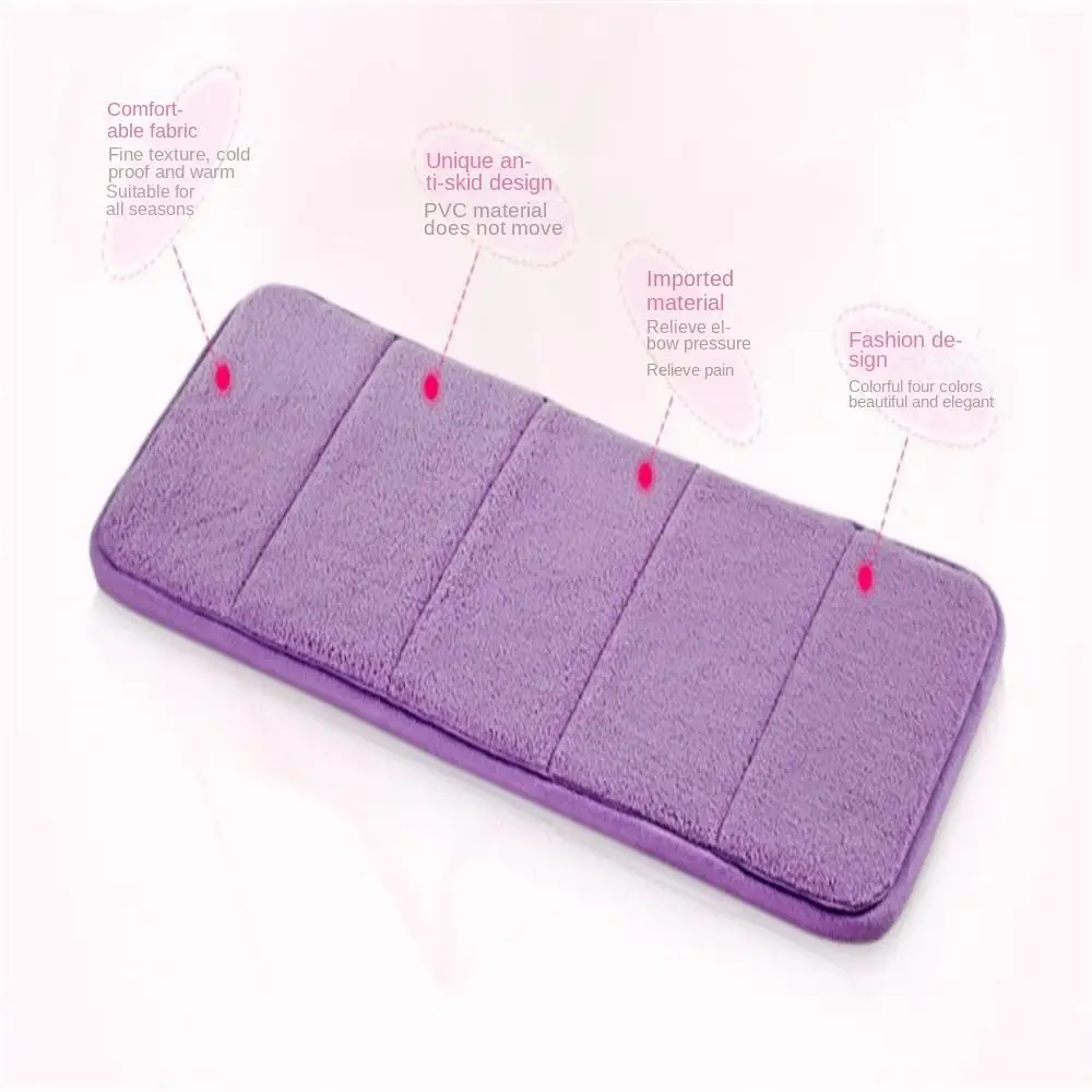 60x20cm Size Keyboard Elbow Pad Sweat-absorbent Anti-slip Base Computer Wrist Mat Ultra Soft Memory Cotton Cotton Wrist Rest