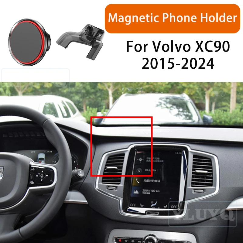 

For Volvo XC60 2009-2019 Magnetic Phone Holder Gravity Navigation 360° Fixed Modification Accessory