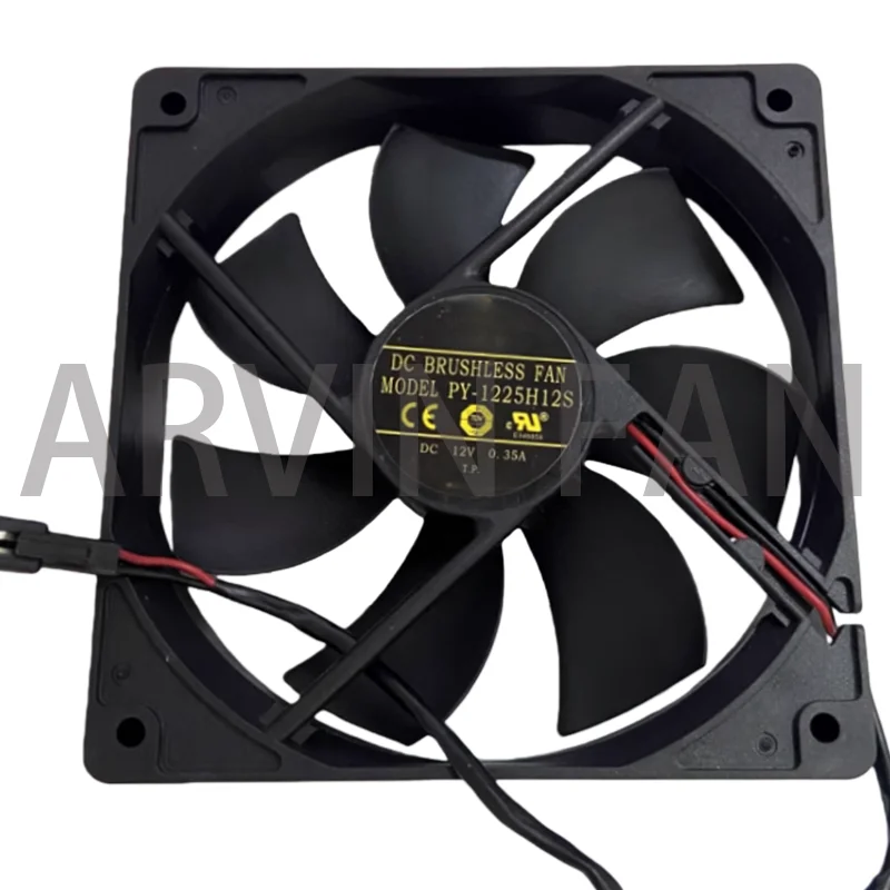 

PY-1225H12S 12 В 0,35 А 12 см 12025 Охлаждающий вентилятор
