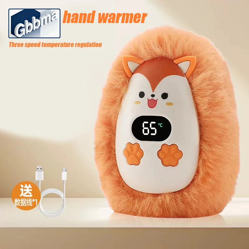 J Plüsch-Handwärmer, praktisch, 3 Temperatureinstellungen, wiederverwendbar, leicht, Taschen-Handwärmer, Winter, für Zuhause, Büro, Jungen und Mädchen