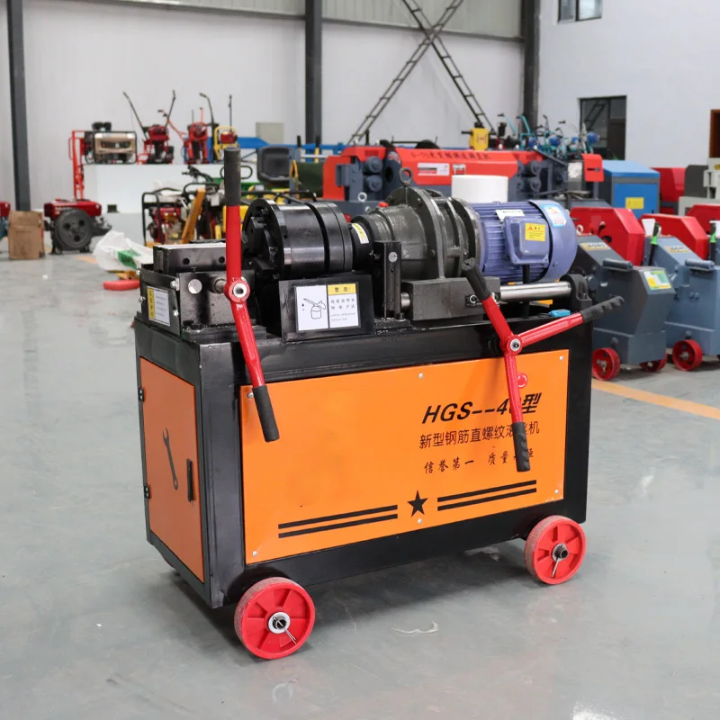for-Fast Rebar Screw Making Machine with Motor Gear Gearbox 1-Year Warranty Includes Thread Rolling and Cutting Features@