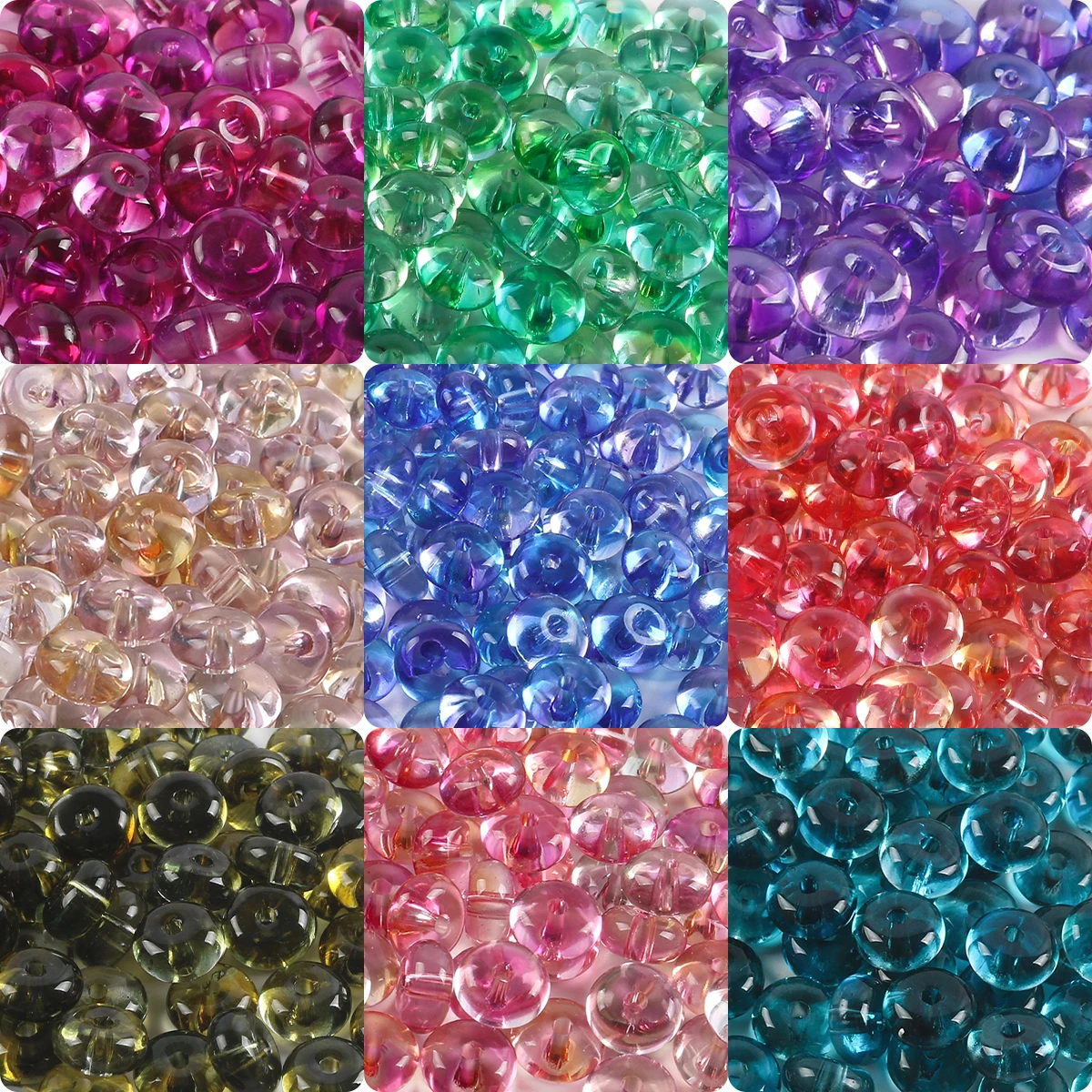 

10g/Bag Multicoloured Meter Bead Diy Bracelet Necklace Hole Bead Handmade Jewelry Making Materials Diy Accessories