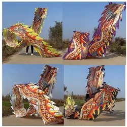 8 meters China Dragon Tail Festival Celebration Prop Chinese New Year Celebration Dragon Dance (Not Include Dragon Head)