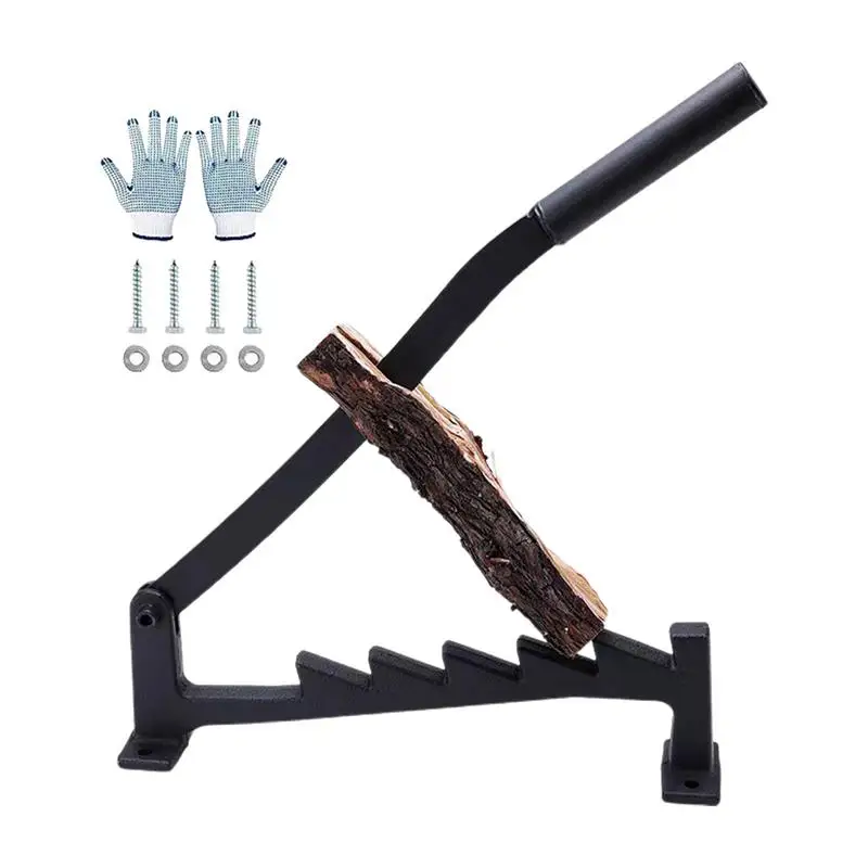 

Wall mounted wood splitter Portable wood chopper Heavy duty wood splitter Wood stove accessories Manual wood chopper for use