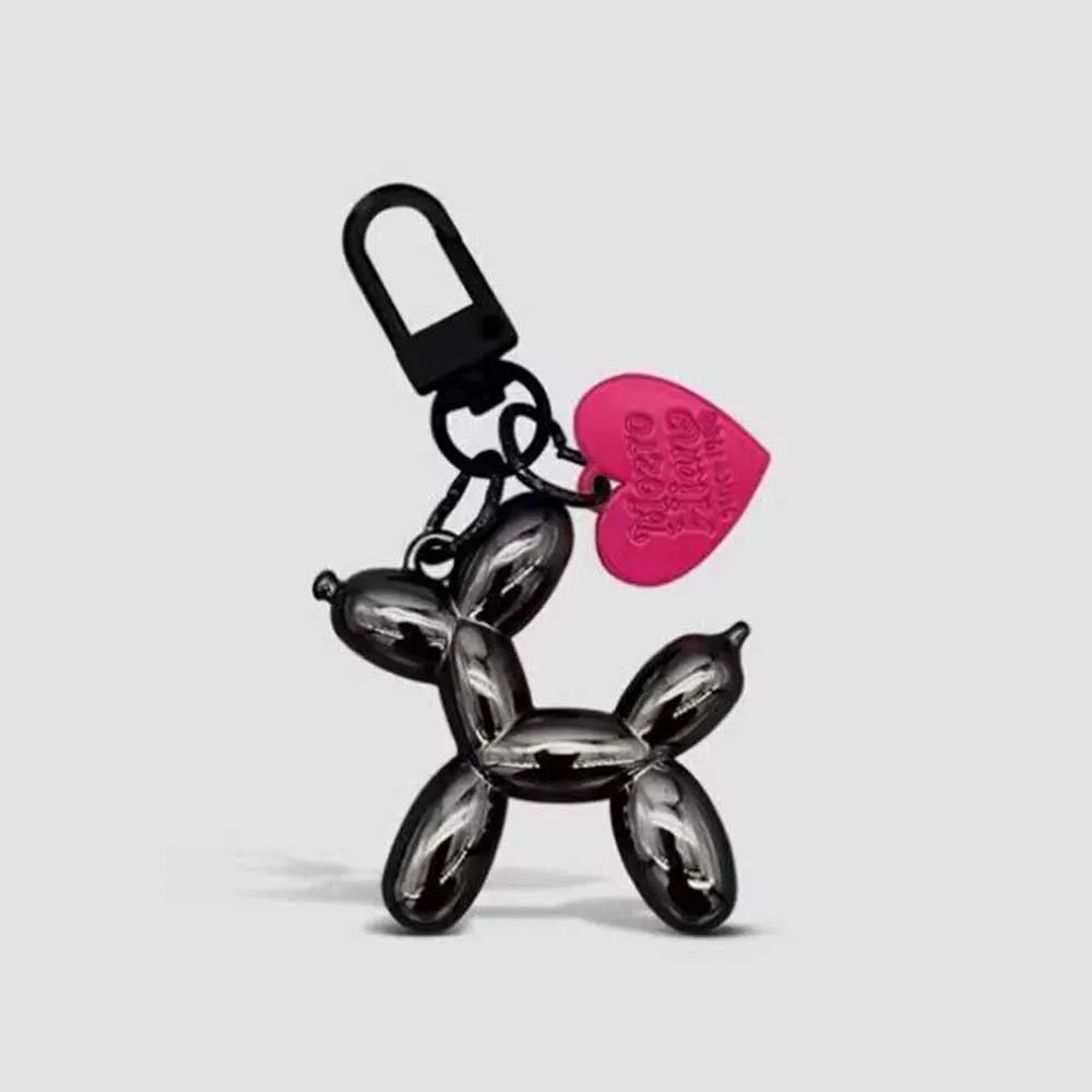 Cute Cartoon Balloon Dog Couple Keychains Key Ring -New  Cute  Car Holder Jewelry Gift Decoration Accessories