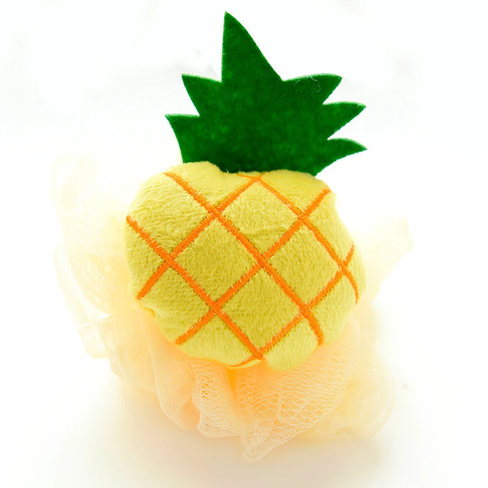 

6pcs Fruit Shaped Bath Ball Soft Mesh Sponge Shower Scrubbing Body Skin Care Bathroom Supplies (Random Pattern)