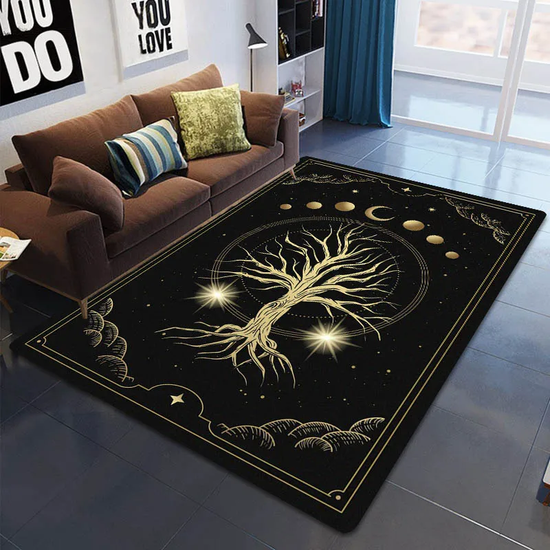 Tree of Life Carpet 3D Printed Rug Floor Mats Non-slip Mat for Dining Room Living Room Soft Bedroom Carpets Photography Props