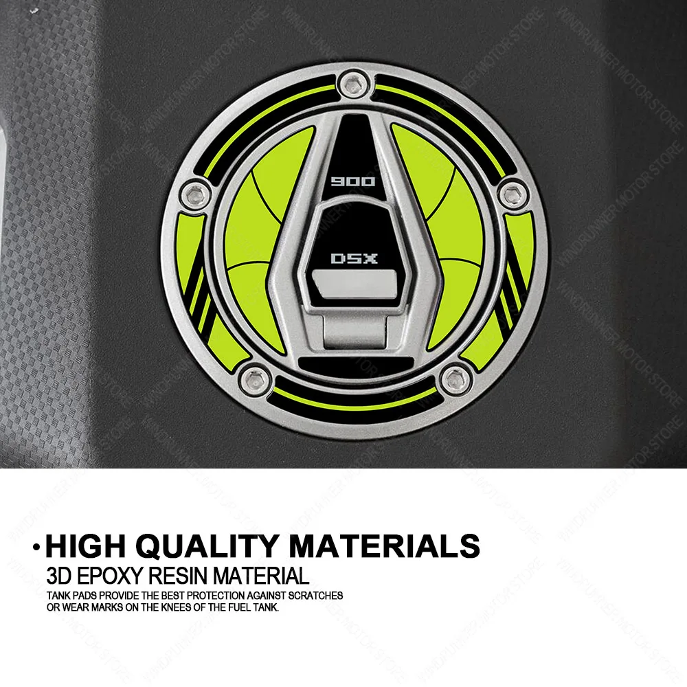 Motorcycle Accessories Waterproof Protective Sticker Fuel Cap Sticker 3D Resin Protective Sticker For Voge Valico 900DSX 2024