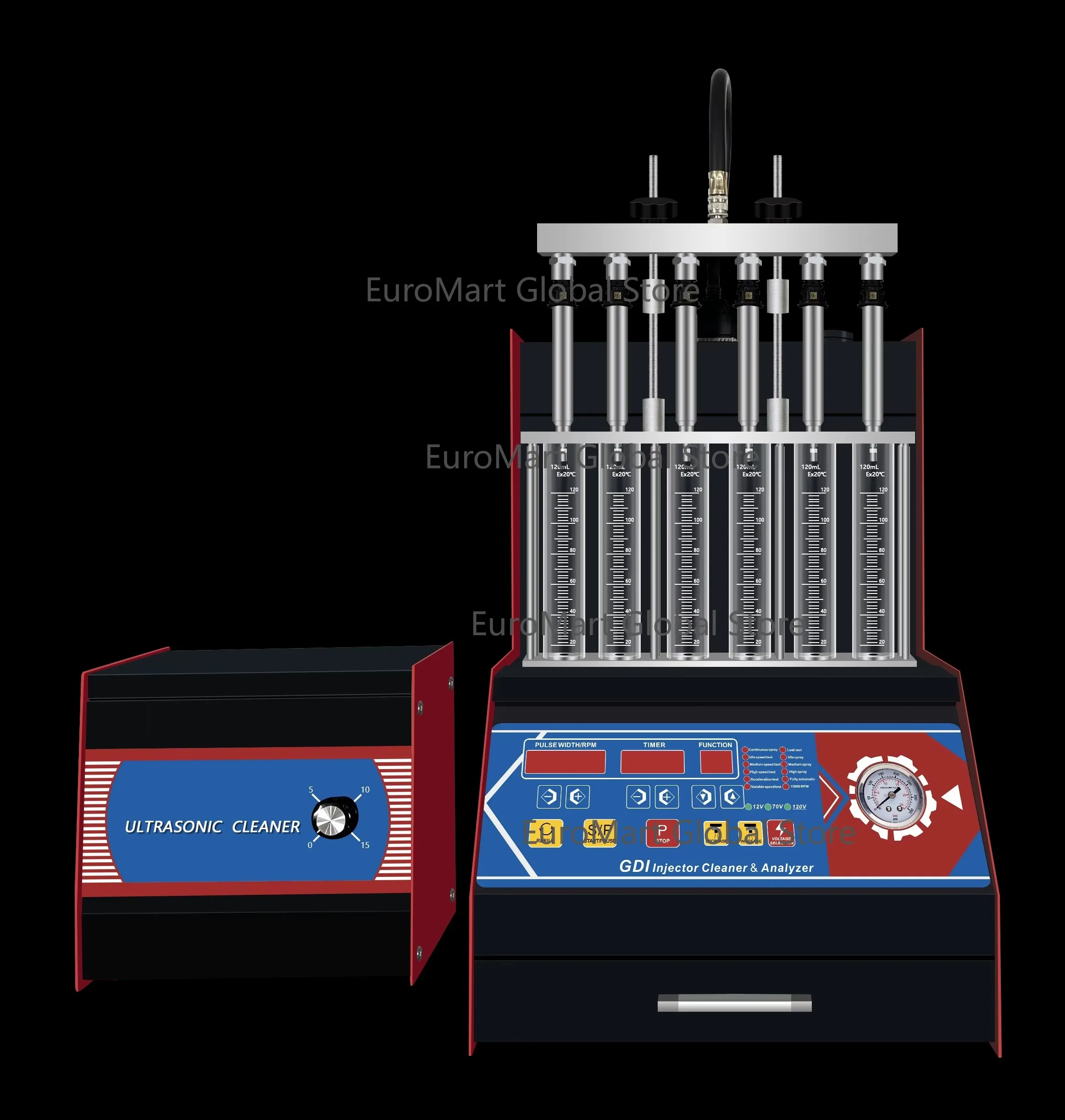 

Ultrasonic Fuel Injector Tester Cleaning Machine Diagnostic Tool for GDI Injector