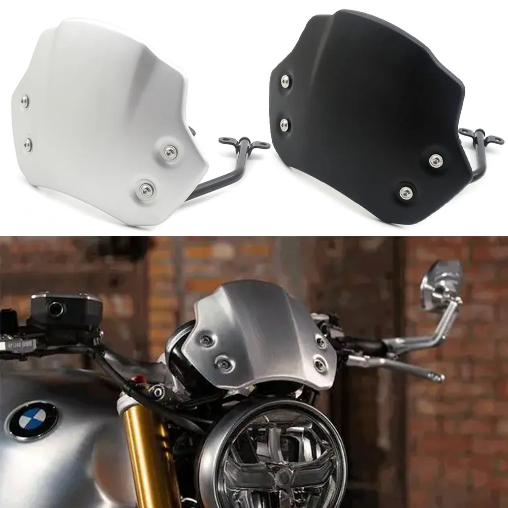 Motorcycle Headlight Fairing Windshield Windscreen Wind Deflector For BMW R NINE T RNINET Racer Pure Urban Scrambler 2014-2022