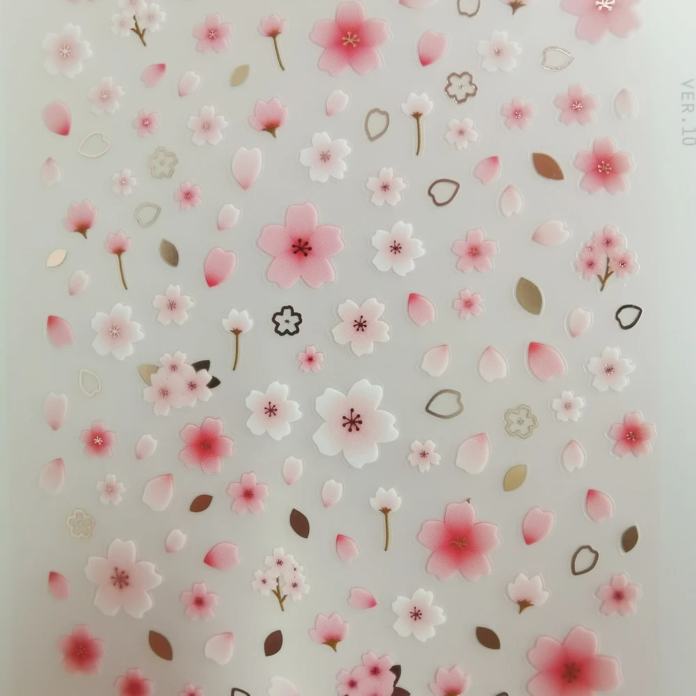 Korean Import Suatelier Brand Sonia Mini Sakura Nail Stickers  DIY Scrapbooking Diary Stationery Stickers Supplies