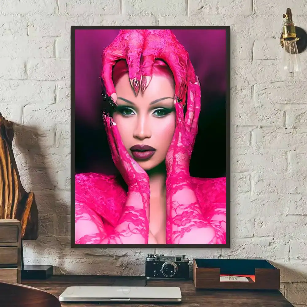 Cardi B Am I The Drama ألبوم جديد ملصق معرض يطبع ذاتية اللصق ديكور المنزل الديكور صور مطبوعة للحوائط ملصق غرفة المعيشة