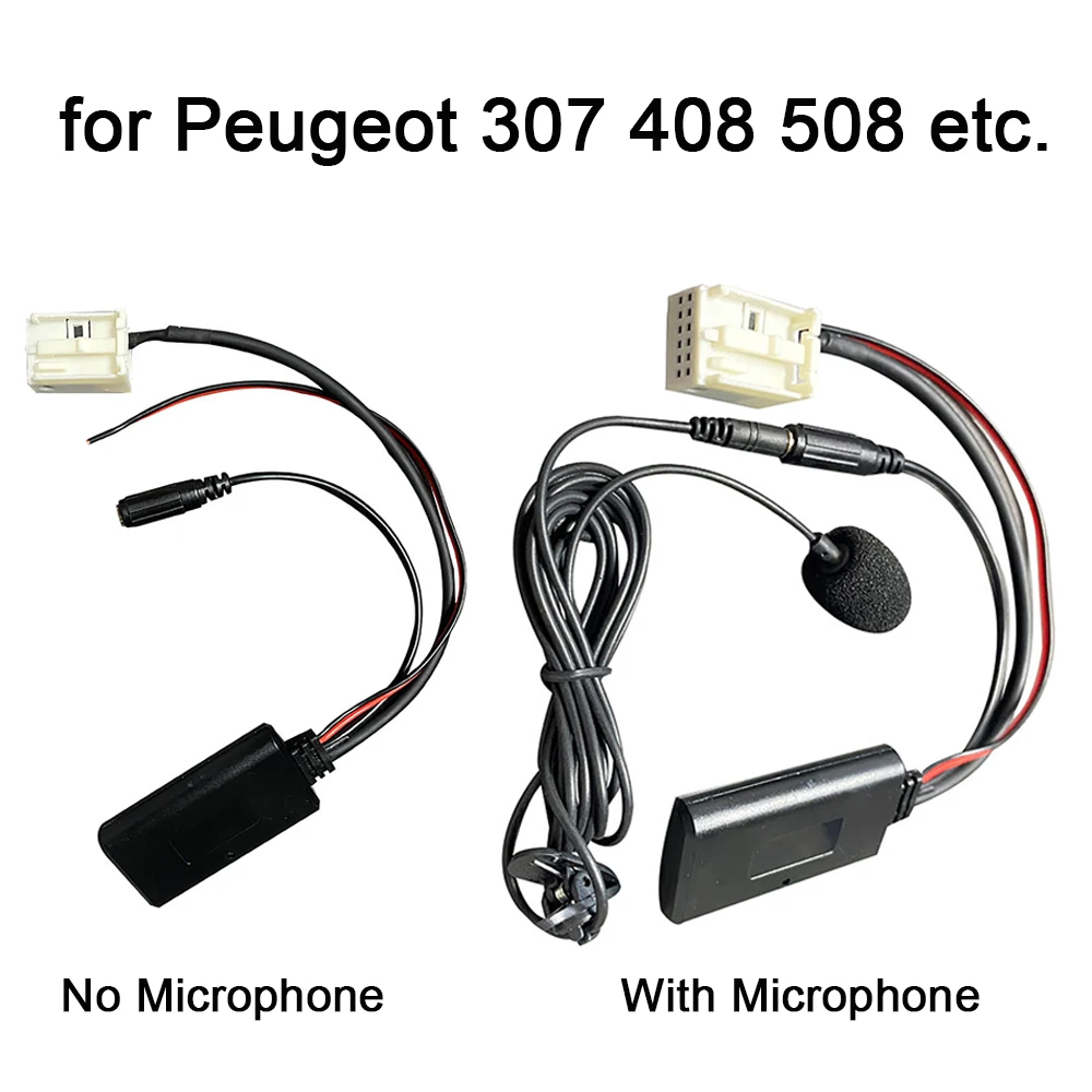 

Car Bluetooth Module Adapter W/N Microphone CD Player RD45 RD4 Music Radio Audio Aux Cable for Peugeot 307 408 508 Sega Triumph