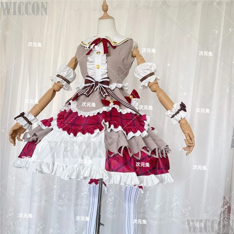 Project Sekai Otori Emu Cute Bow Girl Valentine's Day Cosplay Set Anime Outfit High Quality Sumire Custom Made kawaii lolita cos view 2