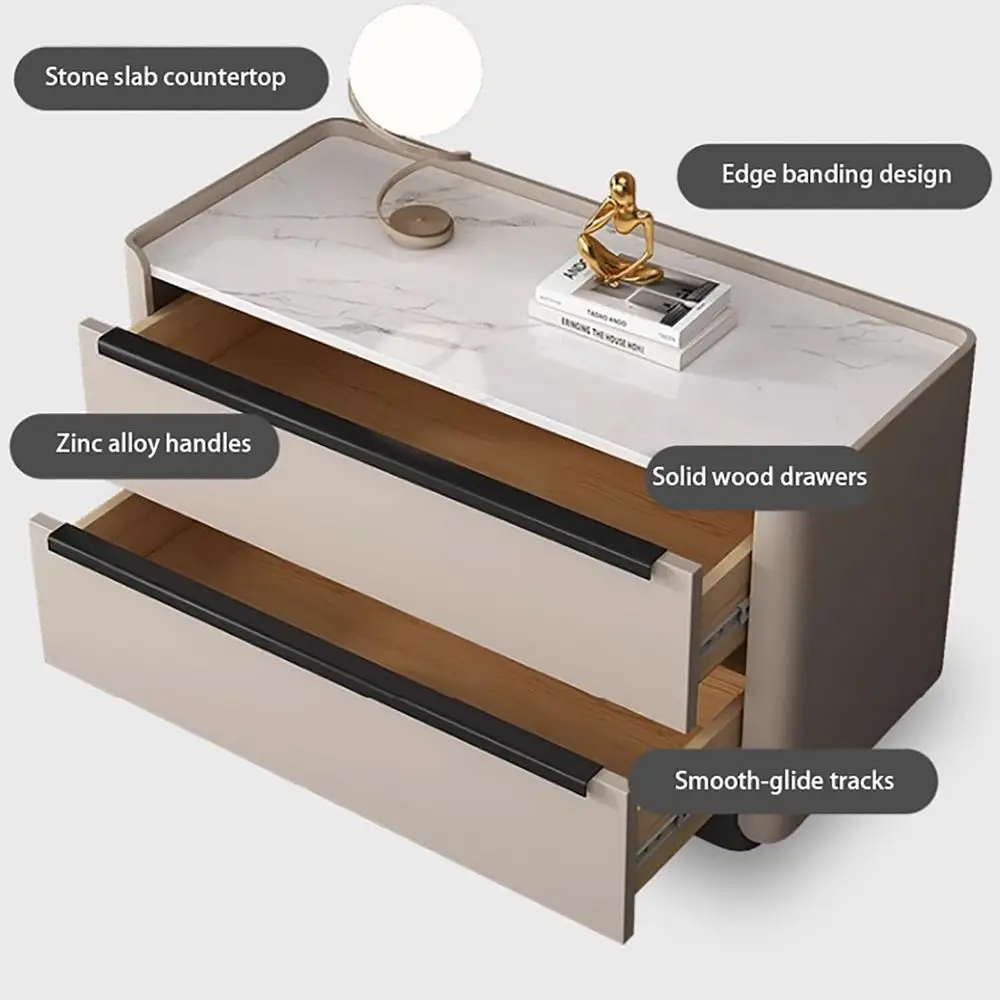 منضدة بدرجين على طراز المزرعة، تصميم منحني، ألوان متعددة، 50 لتر × 40 عرض × 50 ارتفاع سم