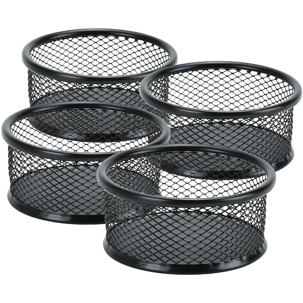 

Набор из 8 прочных железных сетчатых держателей для канцелярских принадлежностей: настольный диспенсер для скрепок, кнопок, штифтов, винтов, ластиков, USB-накопителей