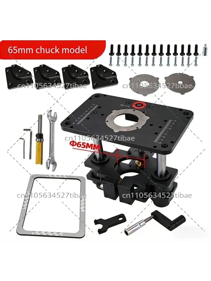 Precision pro Router Lift for 65mm & 69mm Router Table - Woodworking Tool with Plate Adjustment for Enhanced Accuracy