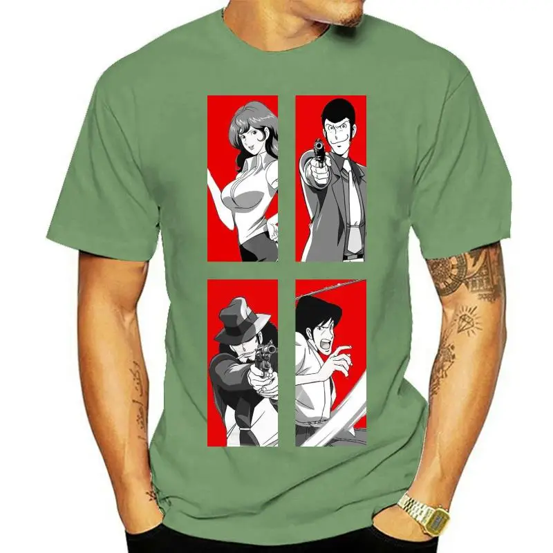 Футболка Lupin Iii Lupin The First Cartone Anni 80 - Mito - 1-S-M-L-Xl, уличная одежда, модная футболка