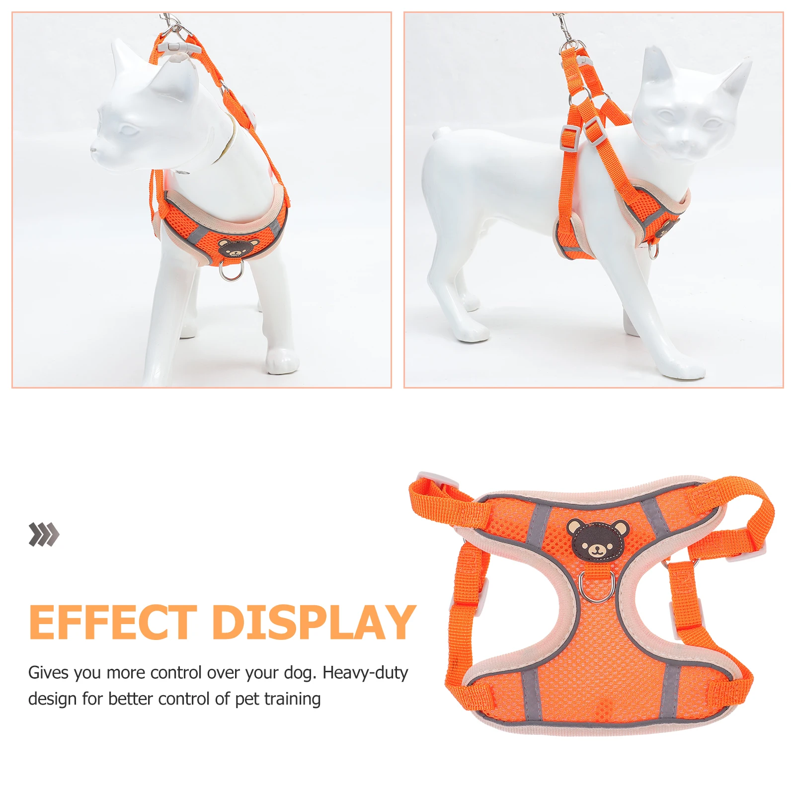 

Reflective Harness Pet Chest Straps Adjustable Cooling Vest Type Back Durable Soft Dog Chest Protector Breathing Easily Fashion