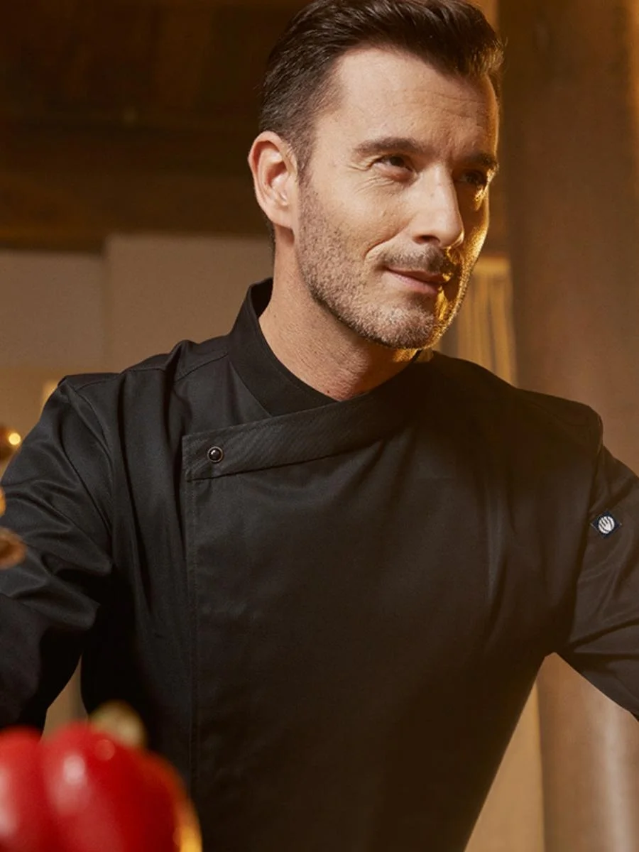 

Men's Chef Work orm Thin Long Sve ort Sve Kitchen Ba Breathable Clothing Autumn Winter Thin Me Restaurant Wor...