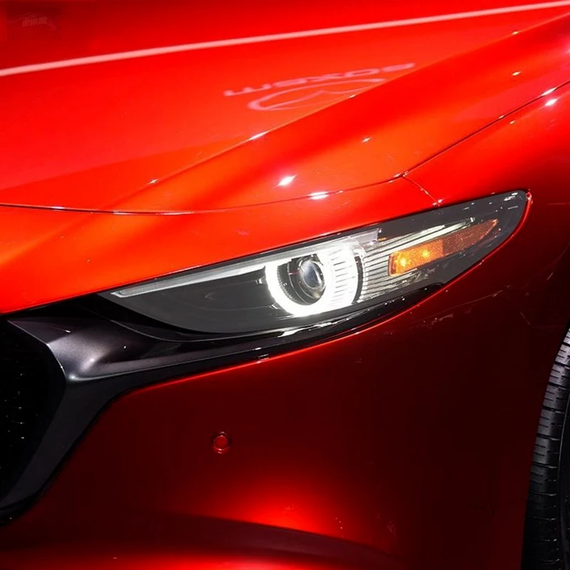 

Для Mazda 3 BP 2019 2020 защитная пленка для фар автомобиля, восстановление фар, прозрачная черная наклейка из ТПУ, аксессуары, 2 шт.