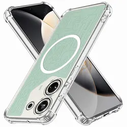 For Tecno Camon 20 Pro Case 4G 5G Magnetic Wireless Charger Sticker Shockproof Clear Soft Silicone Phone Case Tecno Camon20S Pro