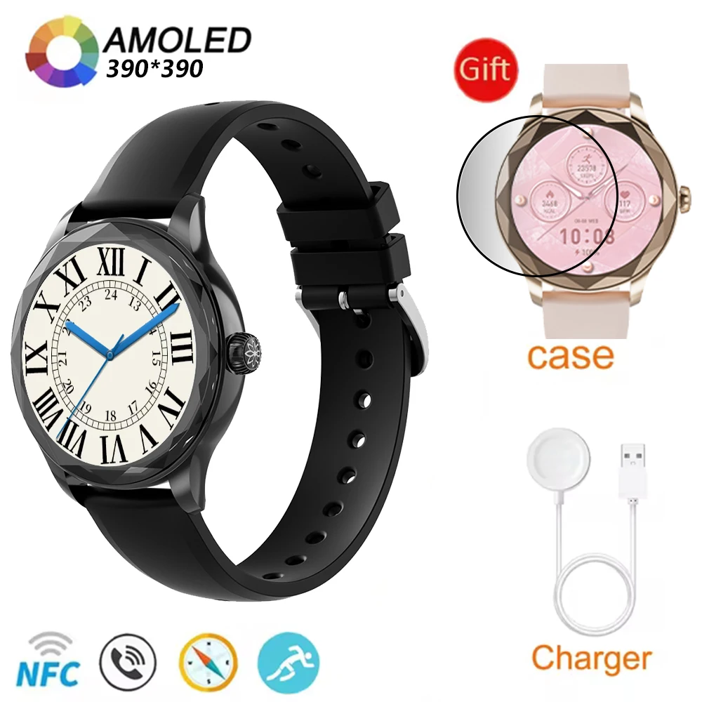 Zordai 2024 Hello PLUM OD8 Smartwatch 10 H15 Pro Amoled 1GB Rom Compass NFC ساعة ذكية للرجال والنساء بلوتوث دعوة الرياضة اللياقة البدنية