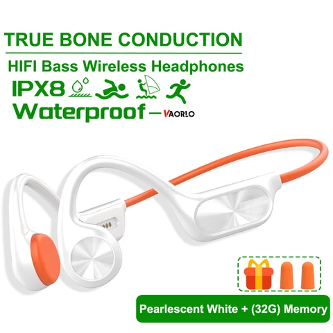 Водонепроницаемые беспроводные наушники костной проводимости HIFI 32Гб Bluetooth 5.4