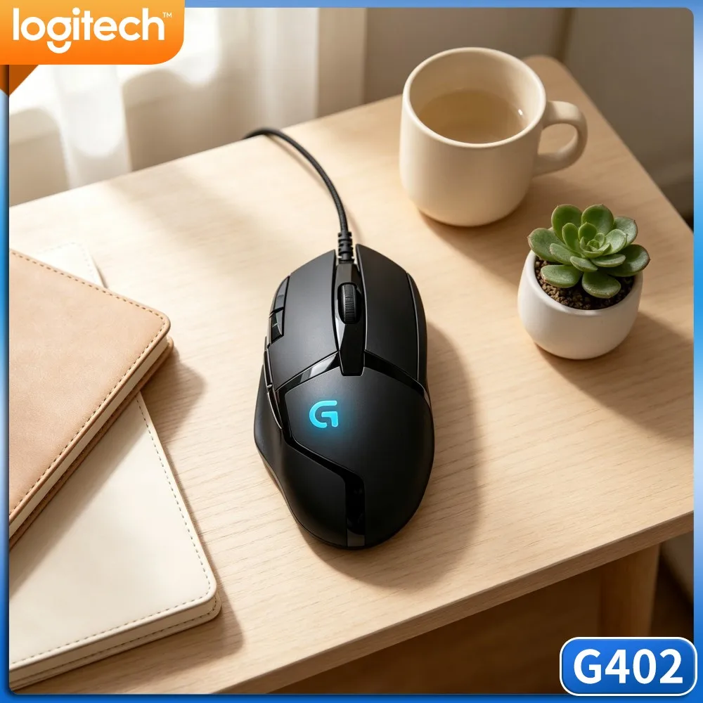 Logitech G402 Gaming Mouse Max 4000 DPI Sensitivity Setting Stable USB Link For Competitive Online Match Prep