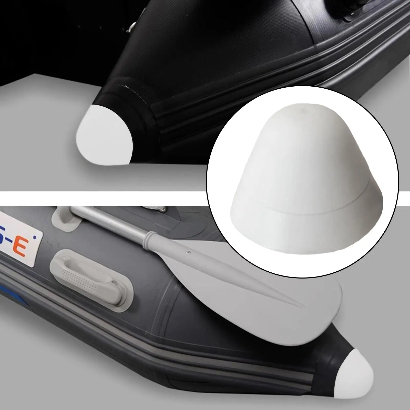 

Inflatable Boat Anti Collision Head Durability Replace Portable Easy to Install Practical Boating Accessory for Dinghy Canoes