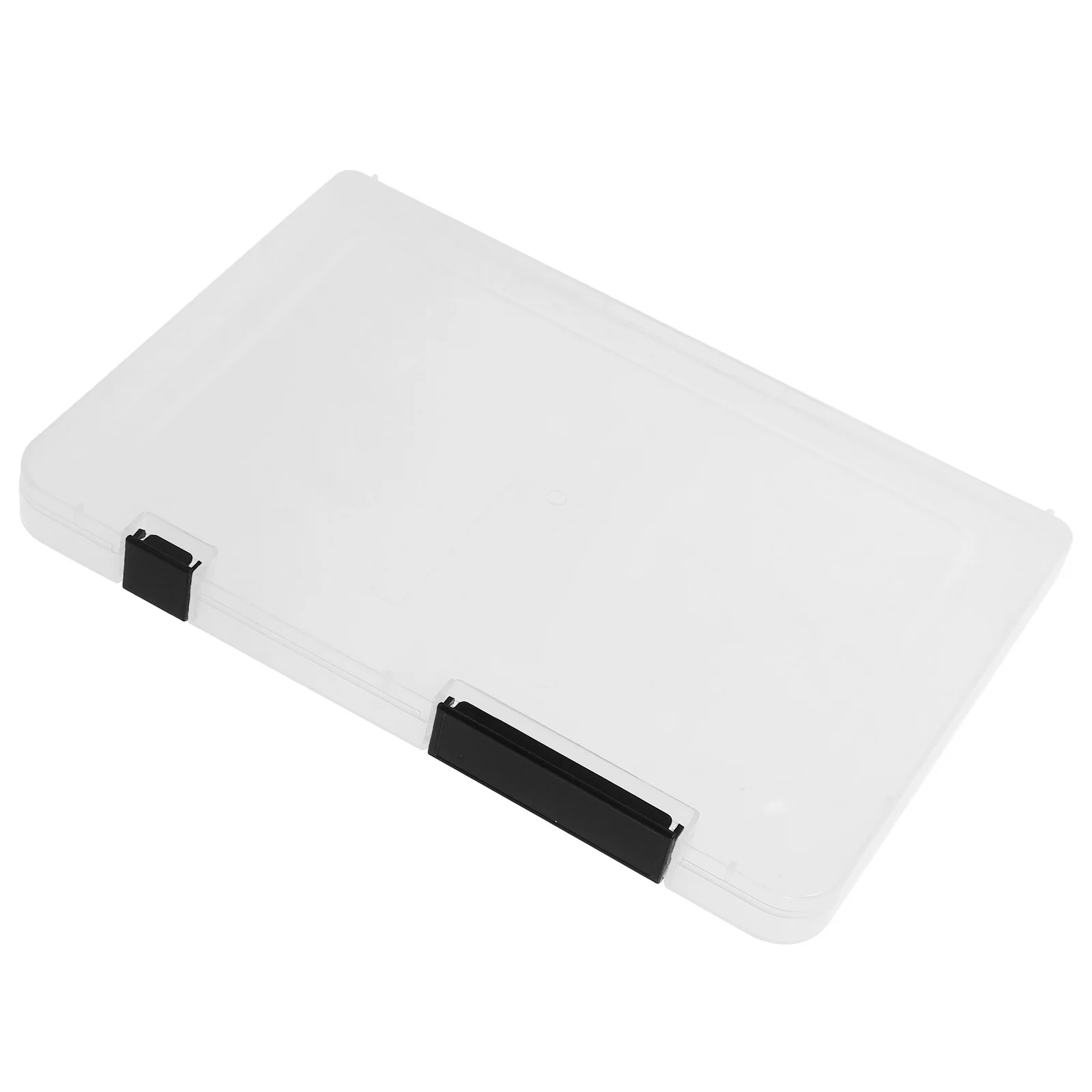 صندوق منظم المستندات مقاس A5، زر أسود رفيع، حقيبة تخزين بلاستيكية شفافة، حامل ورق مكتبي محمول، ملف المجلات