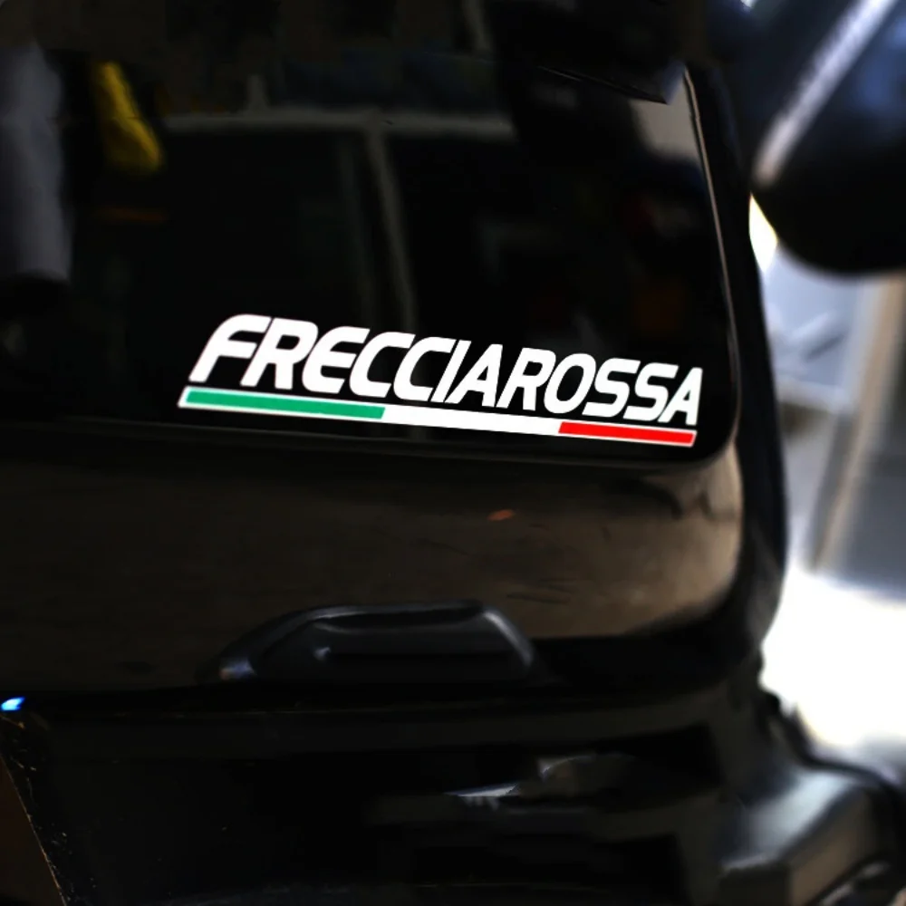 Motorrad-Seitentank-Aufkleber, Auto-Styling-Vinyl-Aufkleber für FRECCIAROSSA ITALIA, 18 x 2 cm