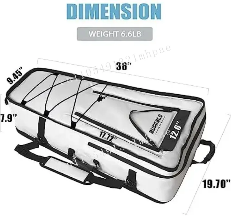 Buffalo Gear Insulated Big Fish Cooler Bag 36 Inch Leak Proof Fishing Kill Keep Cold Fresh Portable Kayak Cooler Bag