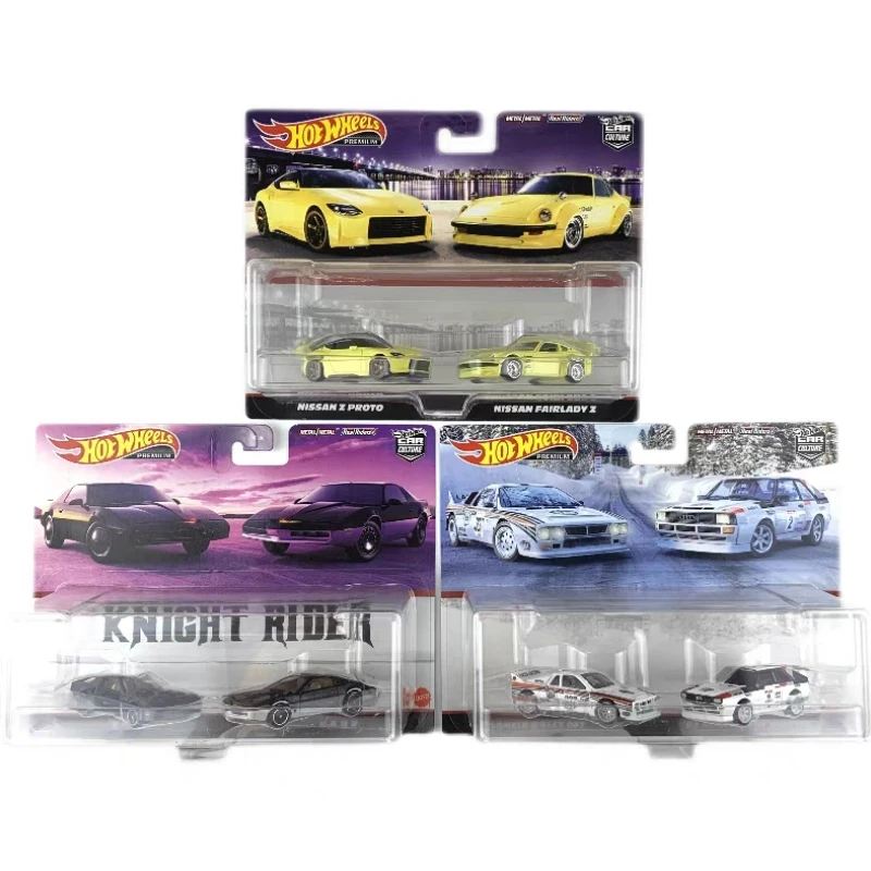 

Hot Selling Genuine Hot Wheels Collectors Love The Two Car Set Series High Quality Iron Bottom Rubber Tire Alloy Car Model Gifts