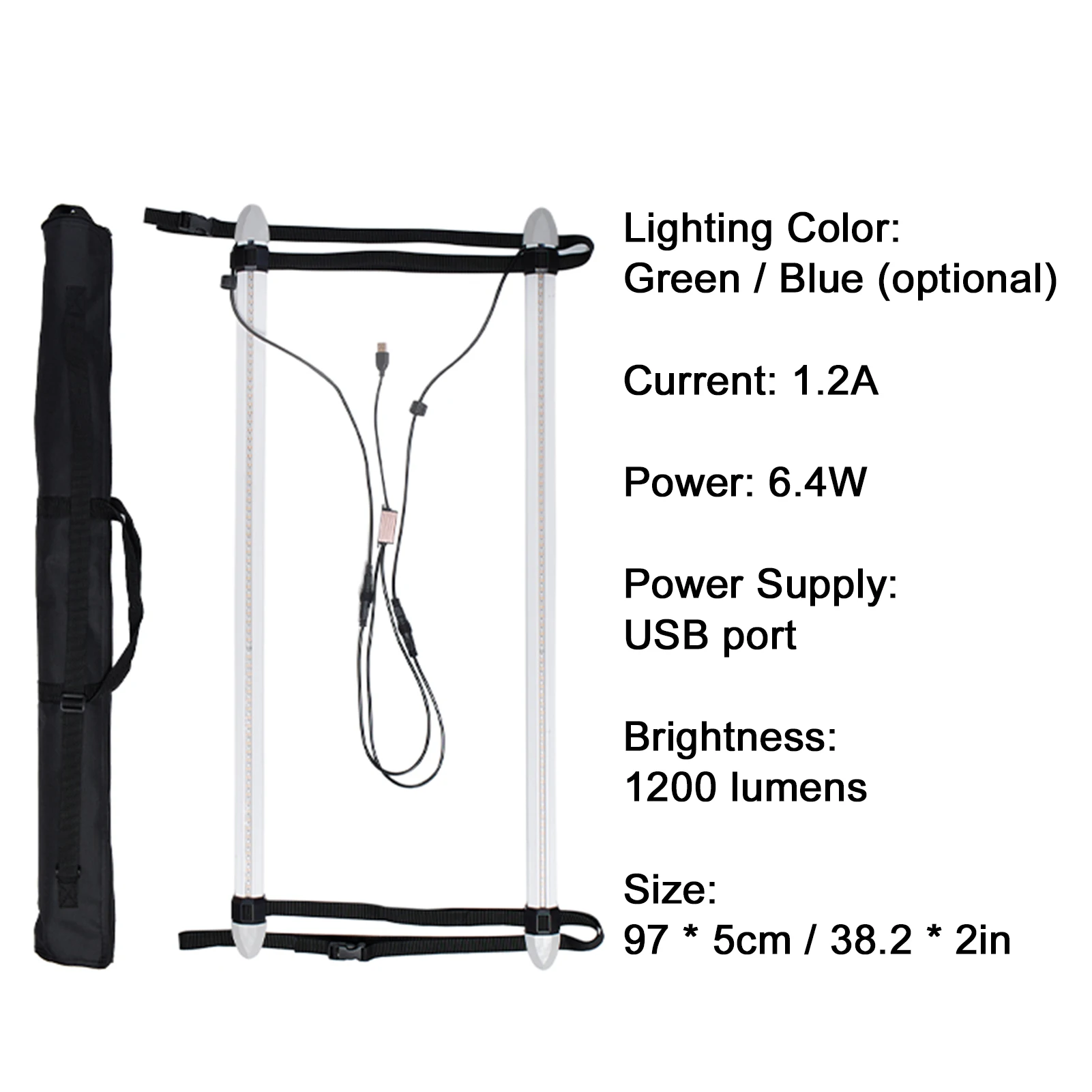 

Светодиодный светильник для паддлборда с перезаряжаемой батареей Красочная светодиодная система освещения с сумкой для переноски для SUP Paddle Board Светодиодный светильник
