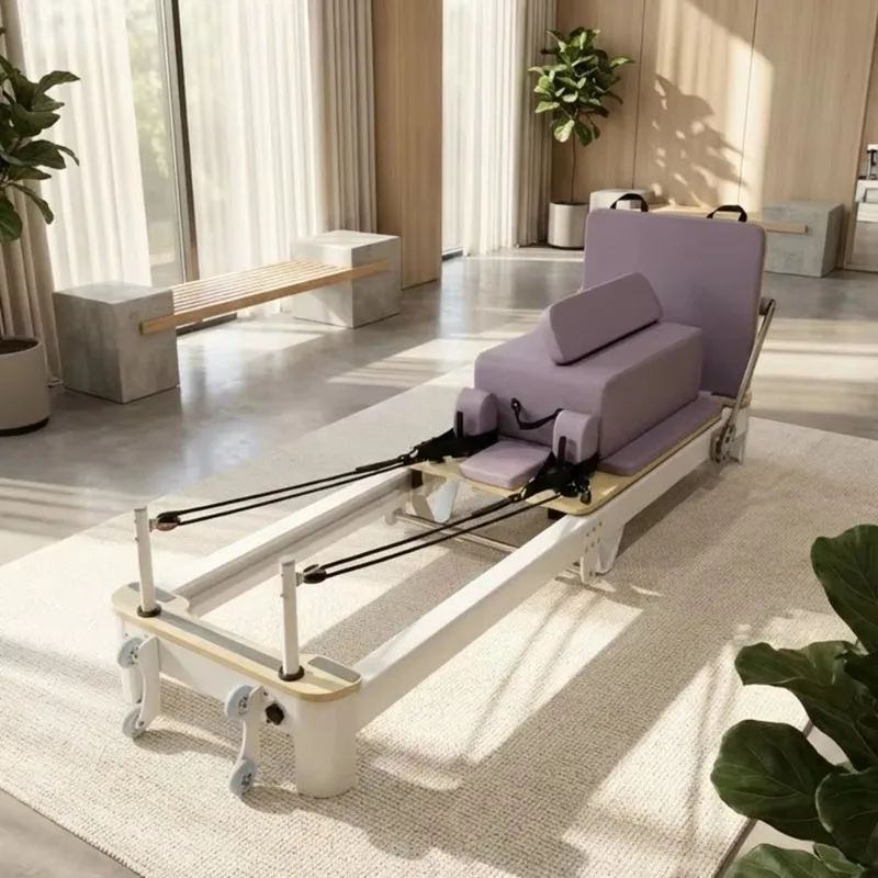 New White Folding Pilates White Beige purple Green Customized Folding Reformer Bed Pilates Machine to Door Directly