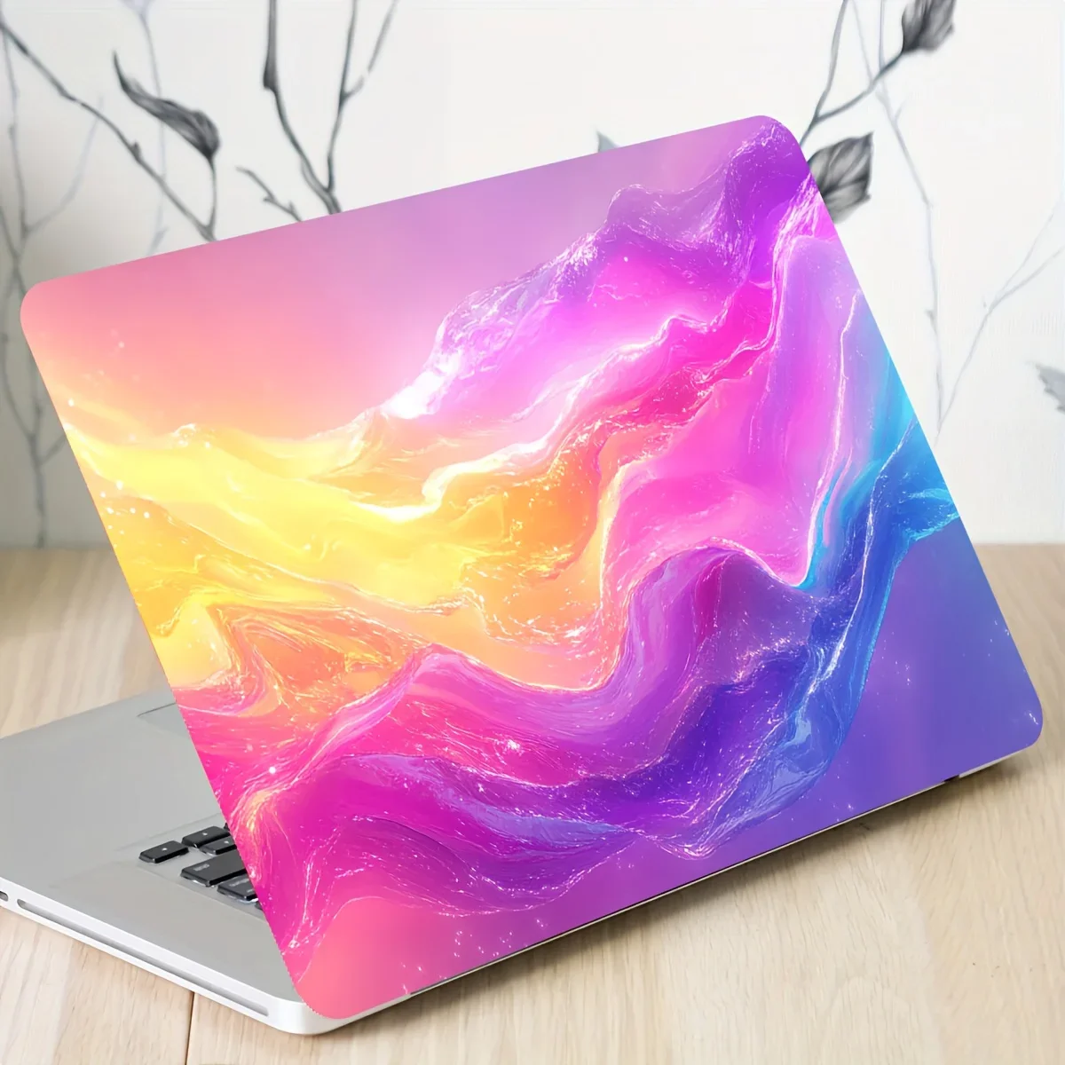 

Vinyl laptop shell rainbow sticker scratch resistant DIY art protective cover, suitable for laptops - easy to stick and designed
