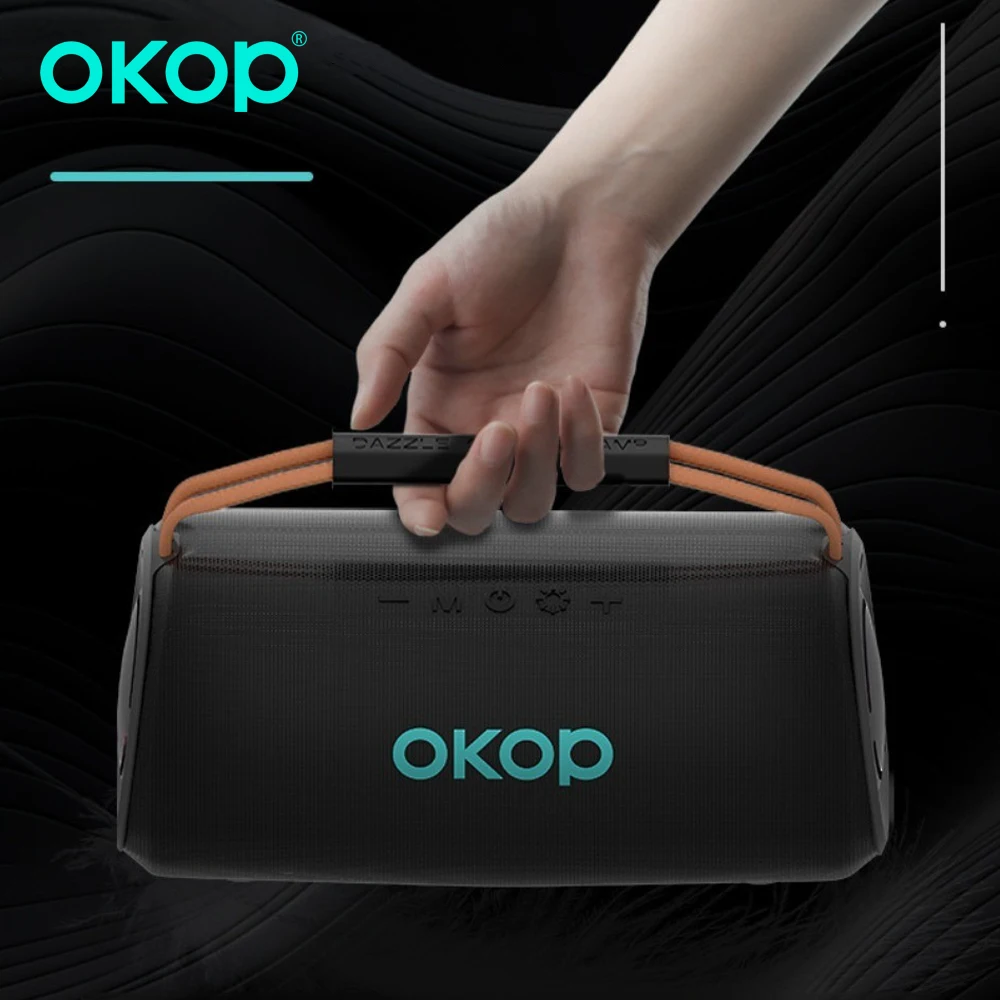 

OKOP Bluetooth Speaker,AI Speaker,Colorful RGB Light,Home Bluetooth Speaker,Portable Outdoor Portable Speaker,Subwoofer Speakers