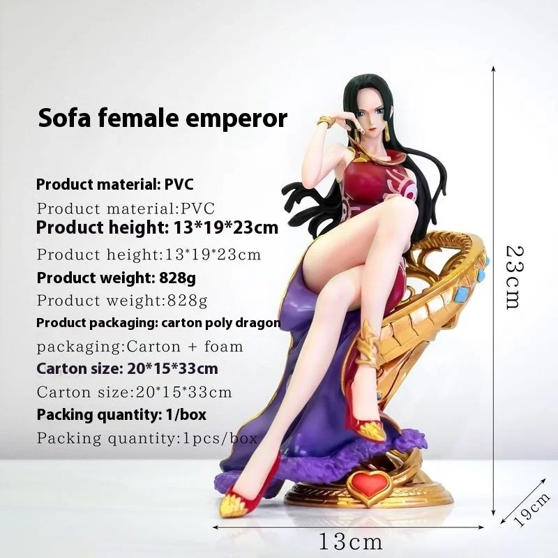 

One Piece Jt Boya Hancock Sofa Sitting Empress Anime Handmade Model High Quality Desktop Collection Ornament Boy Birthday Gift