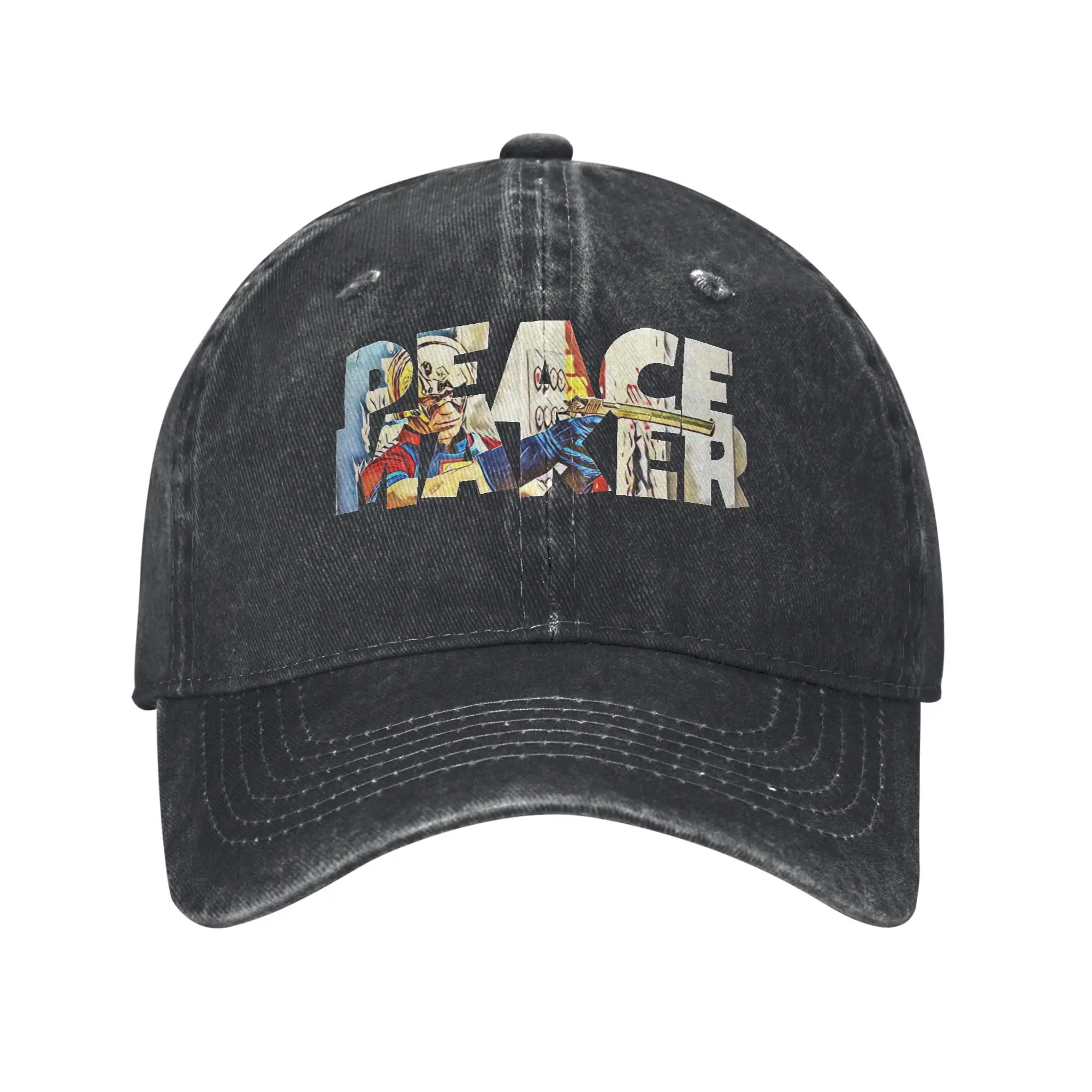 الرجال النساء Vigilante Peacemaker يقتبس طباعة القبعات عارضة المتعثرة قيعة بيسبول صغيرة قابل للتعديل #1