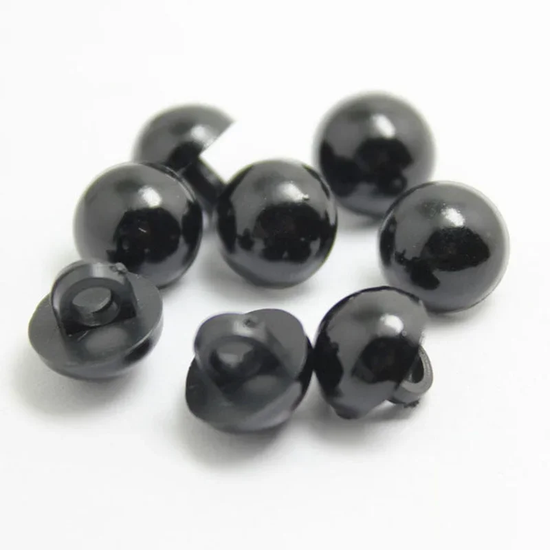 50PCS Mushroom Plastic Buttons Spot Wholesale Shirts Animal Eyes Buttons Black Scrapbooking Accessories Buttons for Clothing