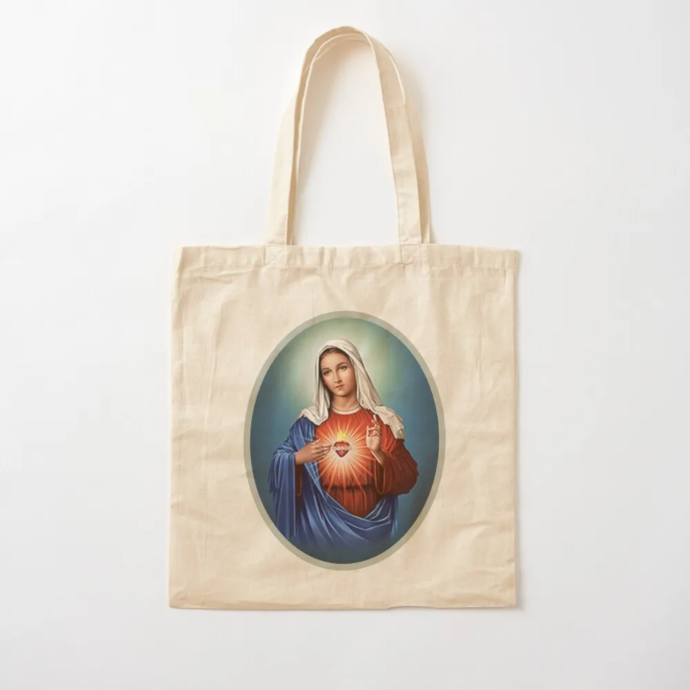 

Immaculate Heart of Mary, Virgin Mary Tote Bag sacs de shopping Candy bags hand bag sac pour femme Canvas Tote Bag