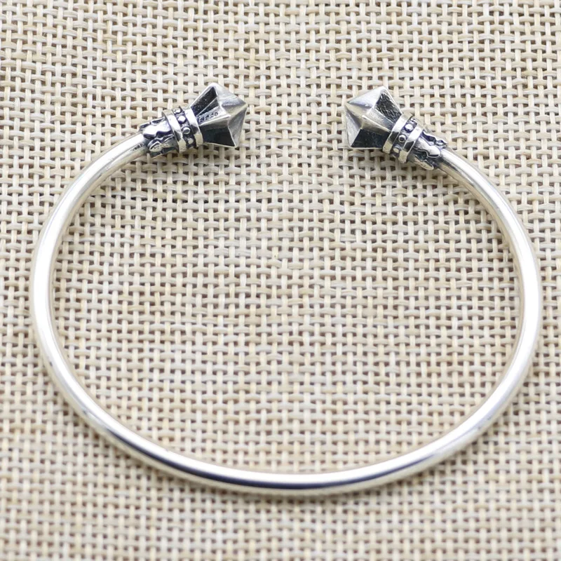 Japanese and Korean Chaoren Hara Sufeng Accessories Personality Double Willow Nail Bracelet Female Thin Punk Male Open Nail Brac