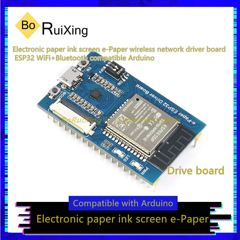 1PCS/LOT E-Paper-ESP32 Wireless Network Driver Board WiFi+Bluetooth Compatible Arduino