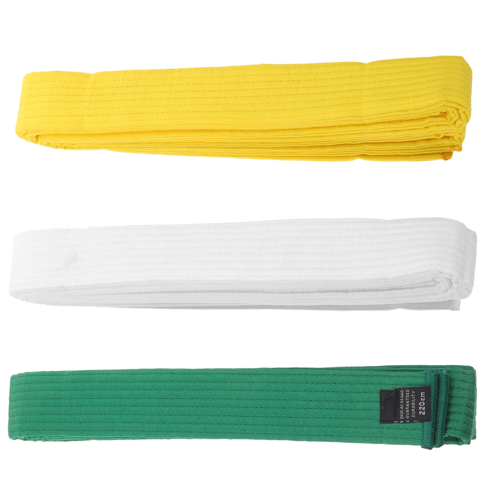 

3pcs Taekwondo Belt Waistband Training Cotton Martial Art Karate Belt Men Durable Waist Guard Breathable Easy for Training