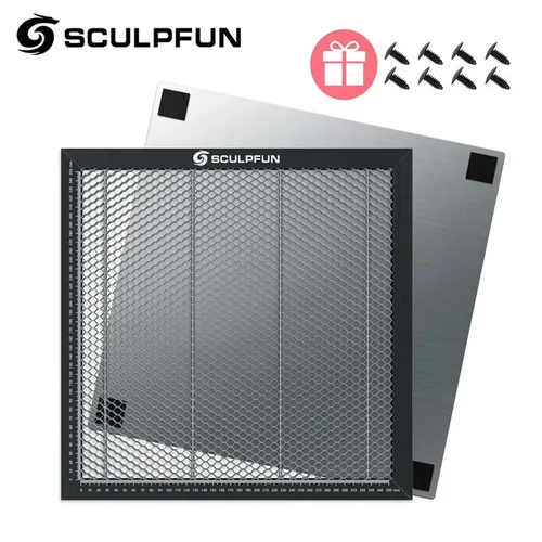 Grabador láser, cama de trabajo, mesa de trabajo de panal para máquina cortadora láser CO2, aluminio para S9 TTS55Pro TS2 300x3000mm