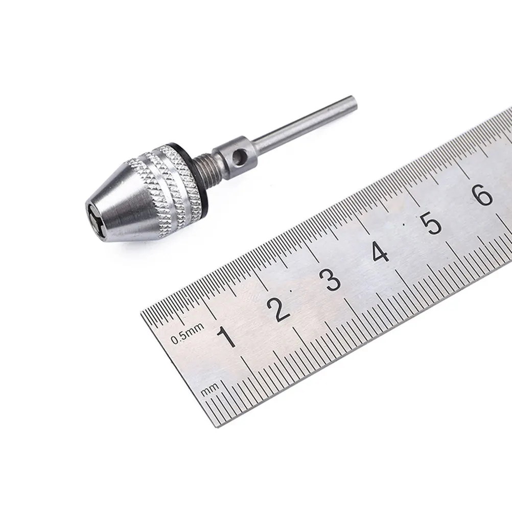 Keyless Aluminum Alloy 3-Jaw Drill Chuck for Impact Drivers – 0.3–34mm Bit Capacity, Ratchet Locking Adapter