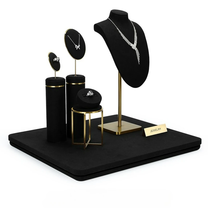 Jewelry display props, rings, necklaces, bracelets display props, jewelry, earrings display racks, window decorations