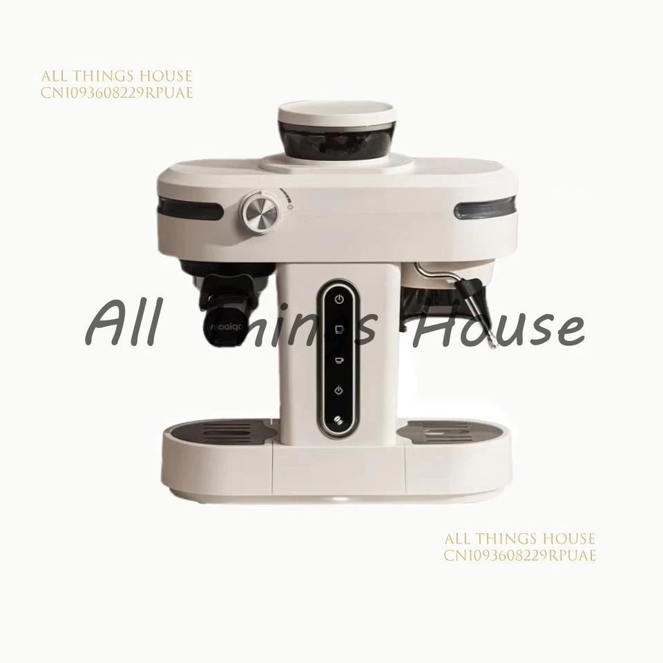 

19Bar Semi Automatic Espresso Machine With Grinder & Steam Wand,3-in-1 Espresso Machine for Cappuccino or Latte.