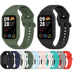 For Xiaomi Mi band 8 pro Strap Watchband One-piece armor Wrist Premium TPU Color Watch band For Mi band 8pro